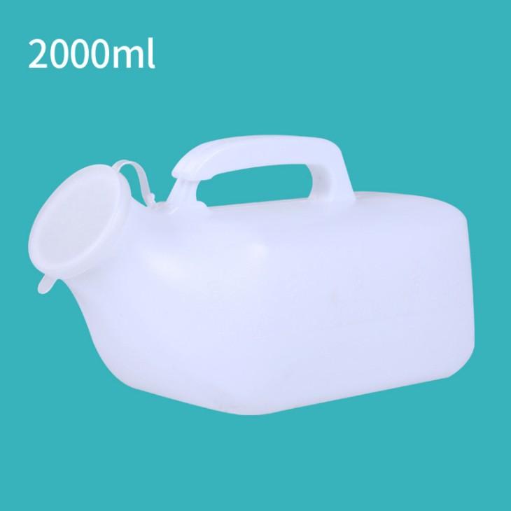 

2000ml with Handle and Measurement Scale Large Capacity Spill Proof Design for Home Travel Hospital Use ONE SIZE білий