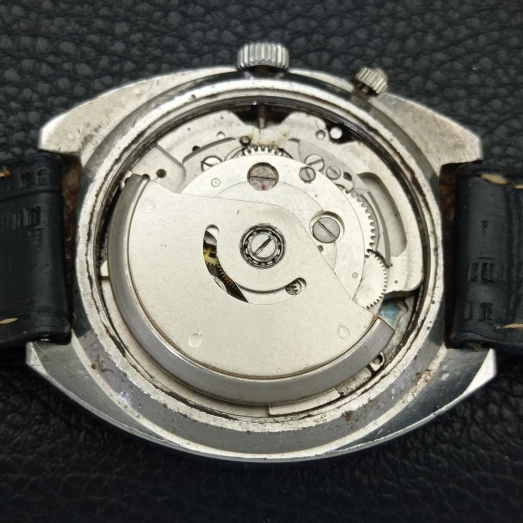 RICOH R31 AUTOMATIC JAPAN MENS VINTAGE SILVER COLOR DIAL WATCH a701946-5 R207-a701946