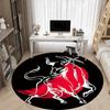 1pc Bull Symbol Chair Carpet for Office, Indoor Non-Slip Polyester Fiber Carpet,  Machine Washable, Durable Construction yy251205113