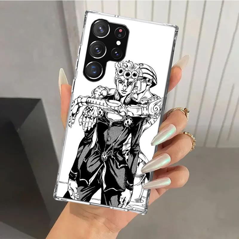 JoJo Bizarre Adventure Phone Case for Samsung Galaxy S26 S24 S23 Ultra S25 Edge S22 S21 Plus S20 FE + Soft Print Shell Funda Gal