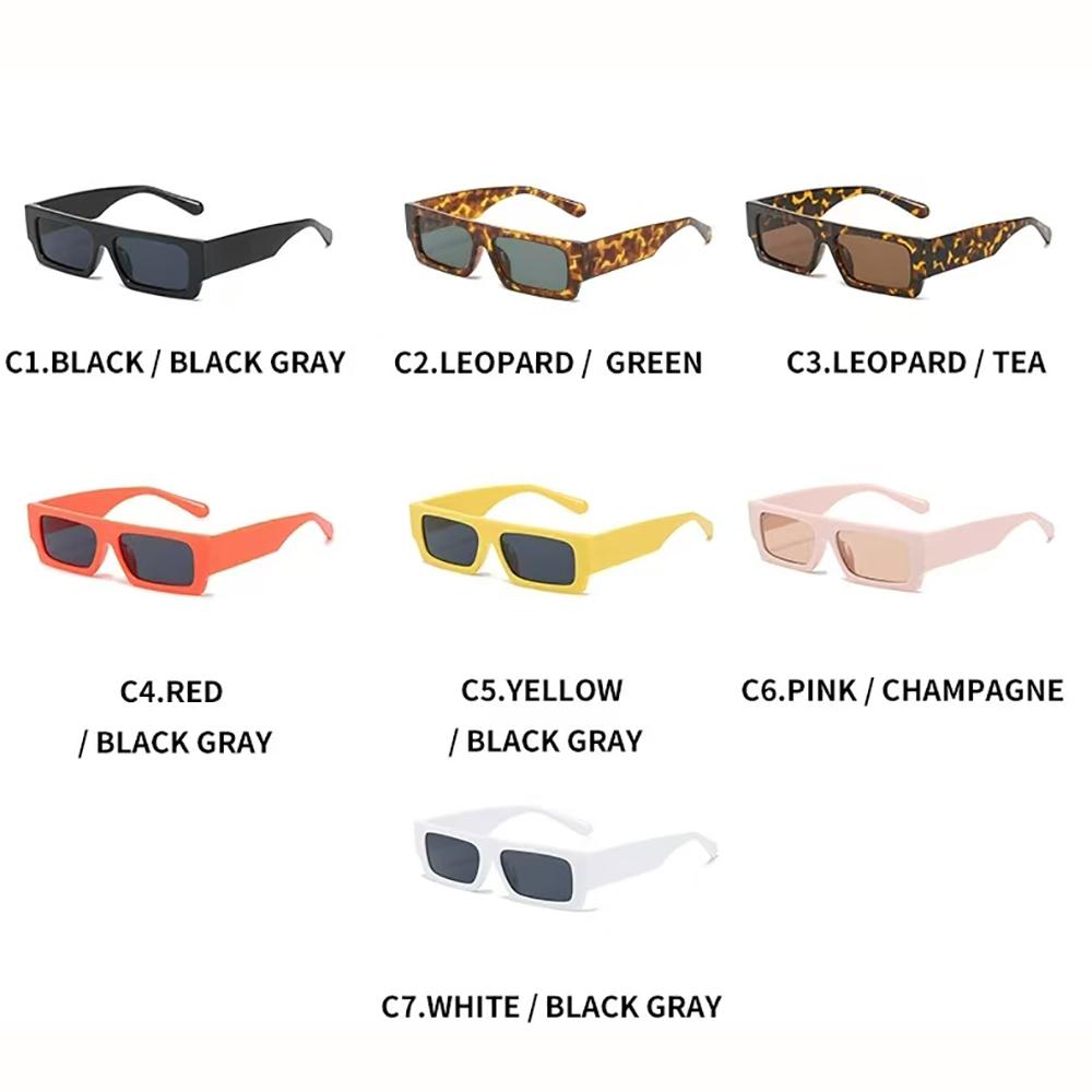 Fashionable Square Small Frame Sunglasses for Men and Women, Minimalist Street Photography Sunglasses