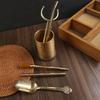 Pure copper tea ceremony six gentlemen set tea set tea clip tool tea making office kung fu tea ceremony pure copper tea knife tea brush