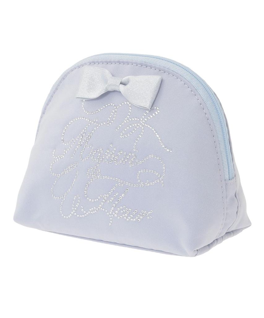 Maison de FLEUR Shiny Ribbon Round Pouch Bordeaux F Bag 08001166600 Pouch/Drawstring