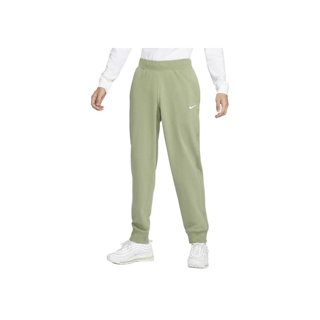 Nike Comfortable Warm Skin-Friendly Fitted Cuffed Long Pants Knitted Sports Pants Men bottoms Oil-Green White 528717-386