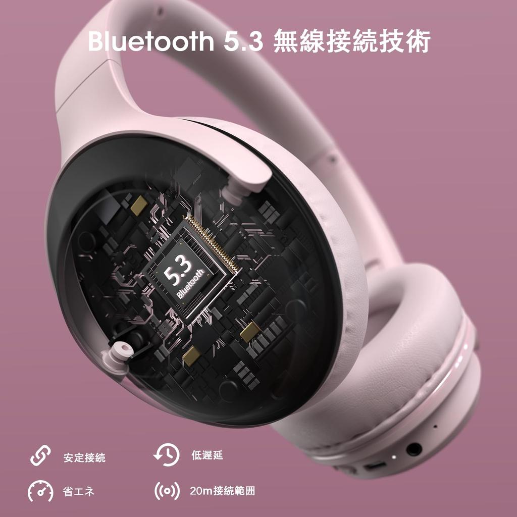 DOQAUS Bluetooth Up To 70 Hours of Continuous 3 EQ For Both Wired and Wireless Compatible with Closed Compatible with and Slim Version LIFE5