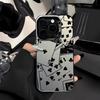 Black and white poker element collage pattern phone case For iPhone 11 12 13 14 15 16 17 XS XR X 12 13 Plus Pro Max SE series