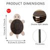 Mug Coasters for Table Protective, Wood Turtles Shape Drink Holders Mats Set of 4 with Layered Shell Top for Coffee Cups, Tea Cups and Daily Desk Use