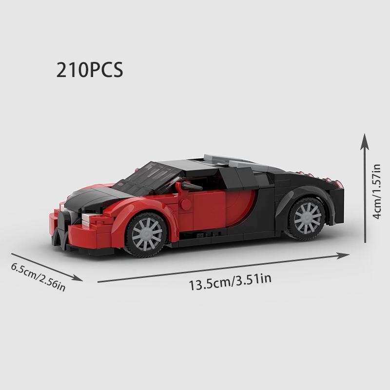 Klassieke Speed Racewagen Stadsmodel Bouwstenen Bakstenen MOC Superauto Racers Sportvoertuig Techniek F1 Kinder Speelgoed gray