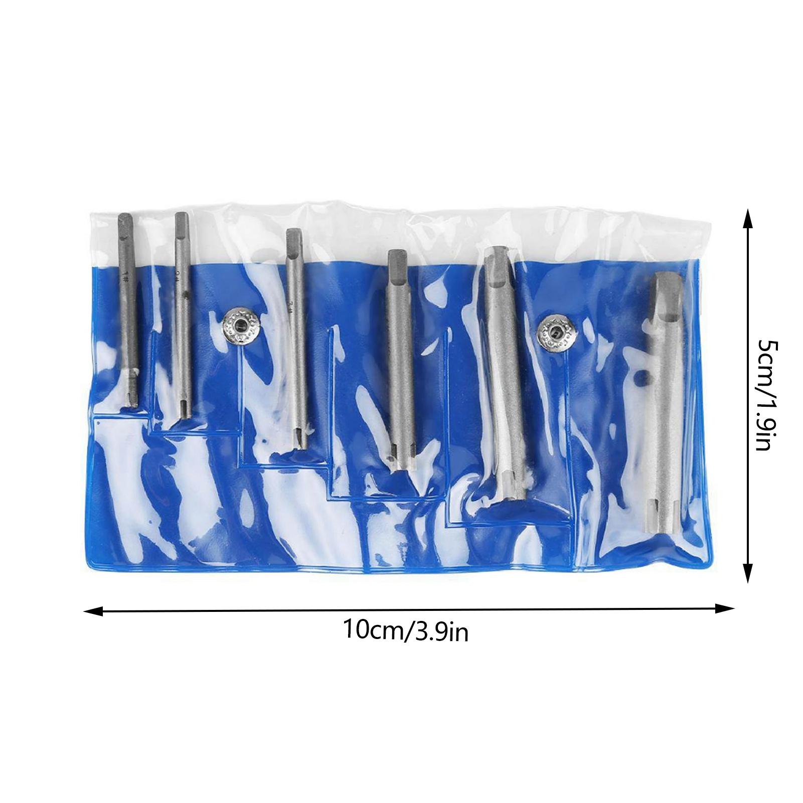 

Извлекатель сломанных головок стальных метчиков Извлекатель сорванных головок метчиковнабор (#C) 6PCS