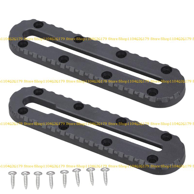 A1A2 2Pcs Kayak Low Profile Track Fishing Rod Holder Mounting Base Slide Track