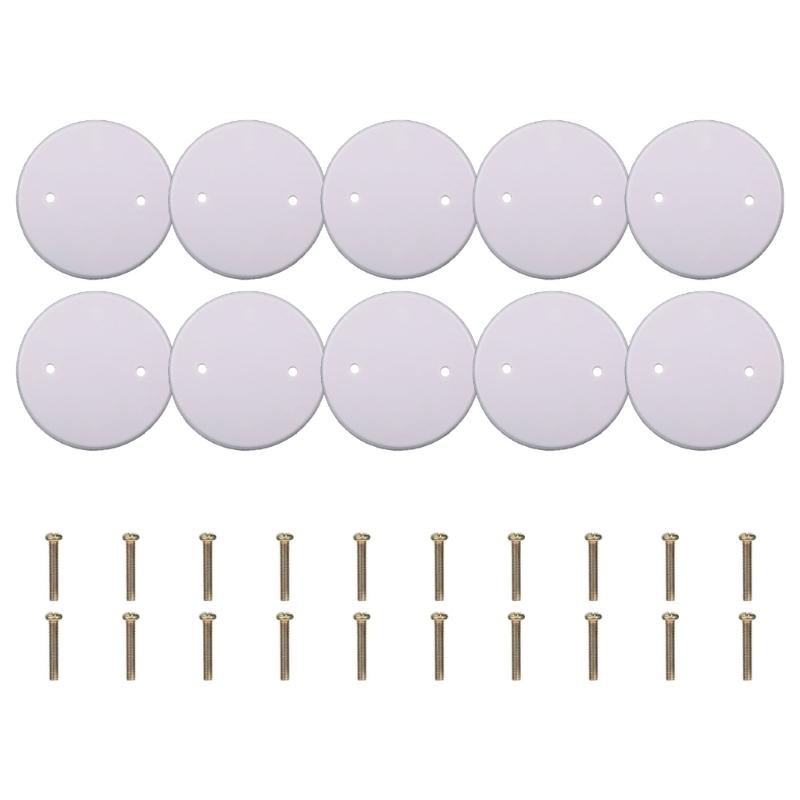 

10 шт. Круглые потолочные заглушки Плоская заглушка Круглые крышки для электрических коробок Потолочная заглушка Прочная 1