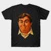 Men Black Print T-shirt John-Candy No-Cut Transfer Paper Print Cotton Tshirt