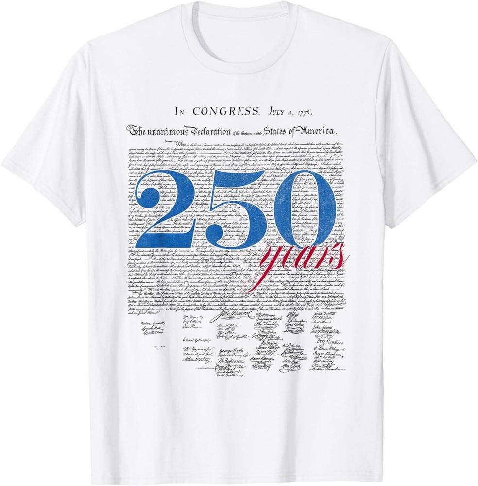 Anniversary 250th Independence Day Design Patriotic Unisex T-Shirt reprint sale! Unisex T-Shirt M