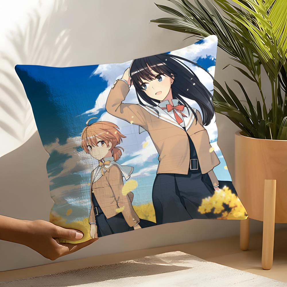 Yuri Anime Bloom Into You Kissenbezug Heim Wohnzimmer Dekoration Leinen Kissenbezüge Kissenhülle