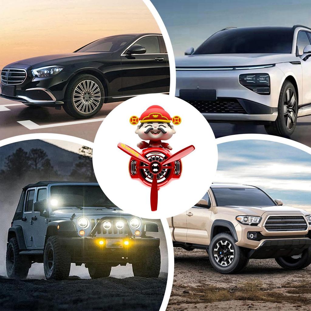 Propeller Car - New Year Rotating Propeller Clip, Pilot Car Air