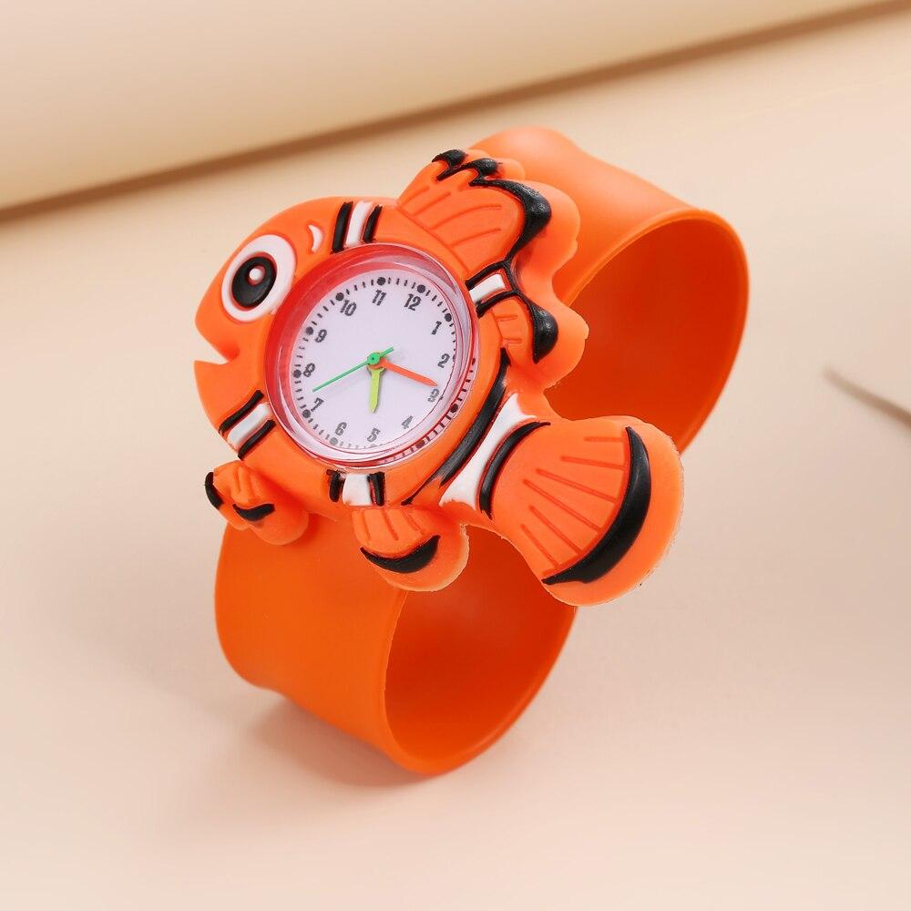3D Cartoon Kids Clock Astronaut Poultry Fruit Flowers Children Quartz Rainbow Love Birthday Cake Gift Baby Toy Watch