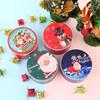 Christmas Candy Box Packaging Creative Christmas Iron Box Round Ball Tinplate Fruit Box Holiday Gift Packaging Boxes Wholesale