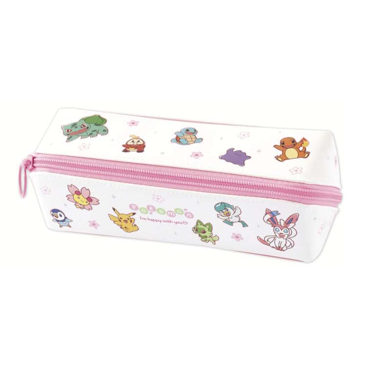 Kamio Japan Sakura Flyer Pen Case Pen Pouch Pencil Case Small Item Case 060349 Pokémon Turn-Open Multi-Case