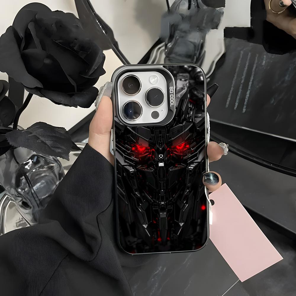 T-Transformers Autobot Phone Case For iPhone 16 15 14 13 12 11 Pro Max Grey Black Matte Laser Metallic Aurora Funda