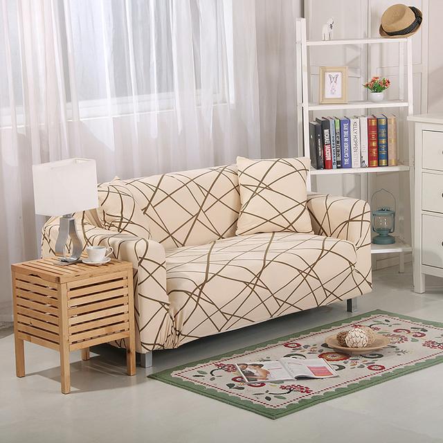 Household Furniture Protector -Sofa Skins Elastic Slipcover For Living Room Area Corner Sofa Cover Couch Cover Elasticized