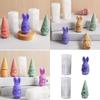 Castings Molds 3D Dwarf Series Silicone Moulds Epoxy Resin Molds Plasters Molds Easters Candle Molds Ornament Molds