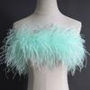 5-Layer Color Encrypted Bold Ostrich Feather Strip Latin Dance Dress Fashion Diy Handmade Clothing Accessories