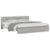 VidaXL Bed Frame with Headboard Sonoma Grey 160x200 Cm 3207474