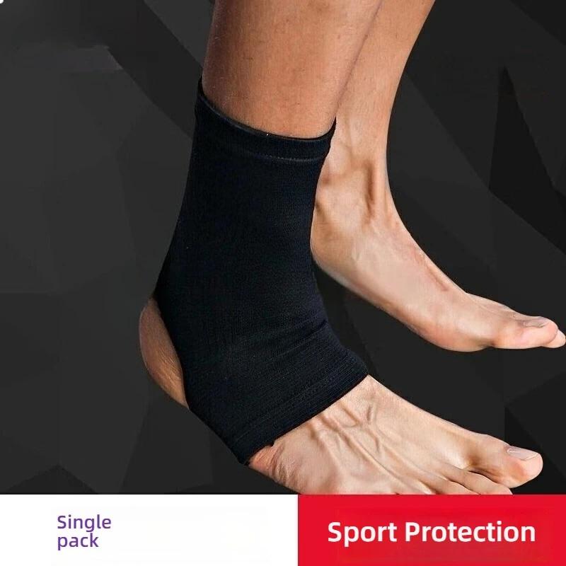 

1 шт. Дропшиппинг Черный нейлоновый компрессионный бандаж на голеностопный сустав Поддержка Защита Открытый спорт Защита голеностопного сустава L чёрный