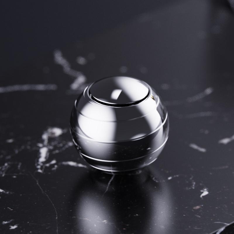 Edc Stress-Relieving Circular Fidgeting Spinner, Desktop Visual Spinner, Counter-Stress Fingertip Toy, Metal Stress-Relieving Plaything