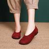 Leather Women's Single Shoes Light Mouth Retro Casual Versatile Women's Shoes Four Seasons Shoes Round Head 1688-1