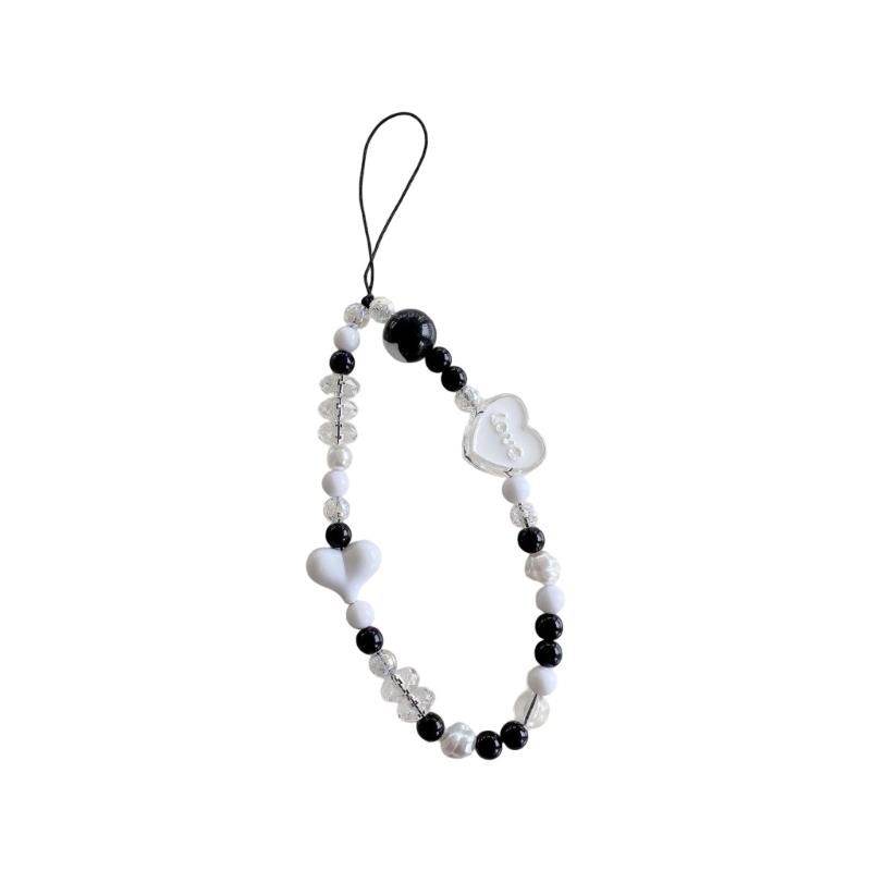 Elegant Handmade Beaded Keychain Pendant Mobile Phone Chain Strap Fashion Cellphone Rope Women Telephone Lanyard Jewelry
