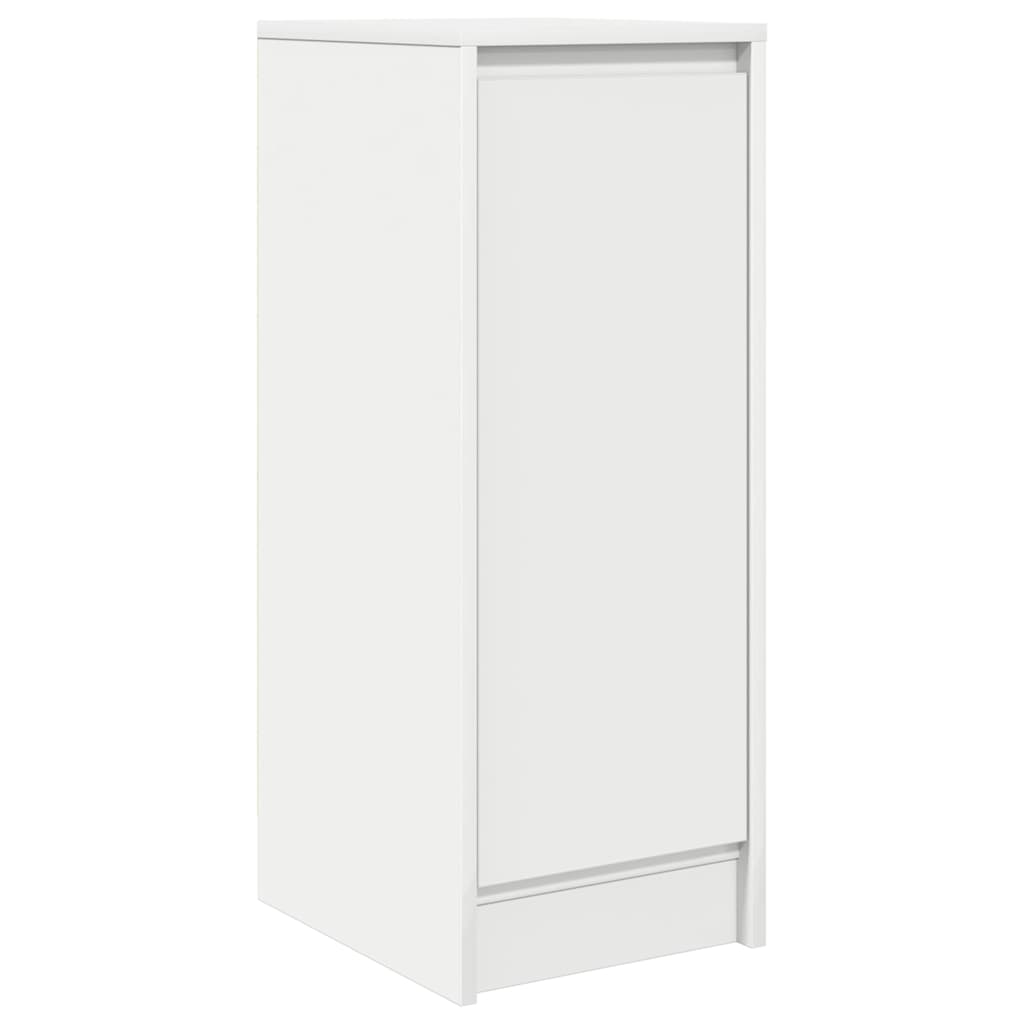 Sideboard In White 29.5 X 34 X 76 Cm Engineered Wood