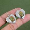 Unakite Earring 925 Sterling Silver Earring Genuine Gemstone Jewelry Handmade Earrings Birthstone Earring Real Unakite Jewelry Gifts For Her