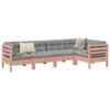 5 piece garden sofa set with cushions solid Douglas fir wood