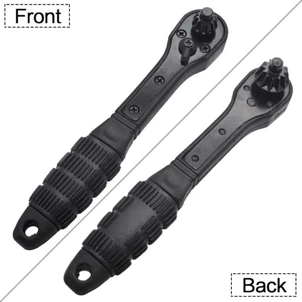 STONEGO 2-in-1 Drill Chuck Key Wrench Dual-use Ratchet Spanner for Drill Press Clamping Tool 12.7mm 17.5mm