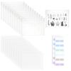 1set PVC Storage Board Storage Bags Label Sticker Sets for Stamp Mixed Color 141x191x1mm