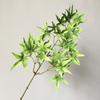 1 Pc Anti-fall Bright Color Colorful Decorative Easy To Maintain Artificial Leaf Simulation Maple Leaf
