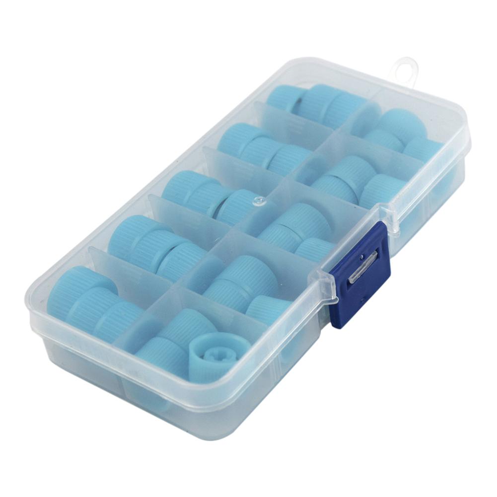 30Pcs Vehicle Air Conditioner Valve Core Cap Universal High Low Side Pressure Pipeline Air Conditioning AC System Charging Port Caps Replacement