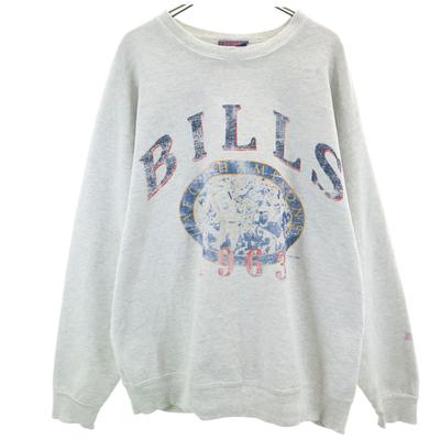 90s Made In USA Old 1963 AFC Champions Bills Long Sleeve Sweat Trainer L Men's Used
