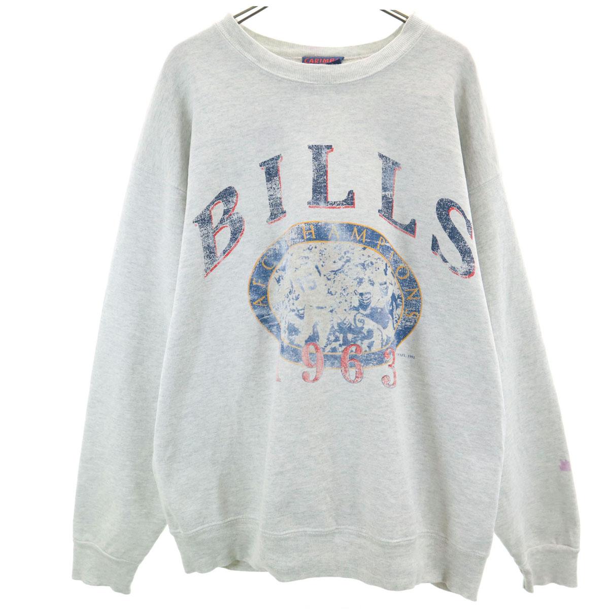 

90-е Сделано в США Старый 1963 Чемпионы АФК Биллс Свитшот с длинным рукавом L Мужской Б/У