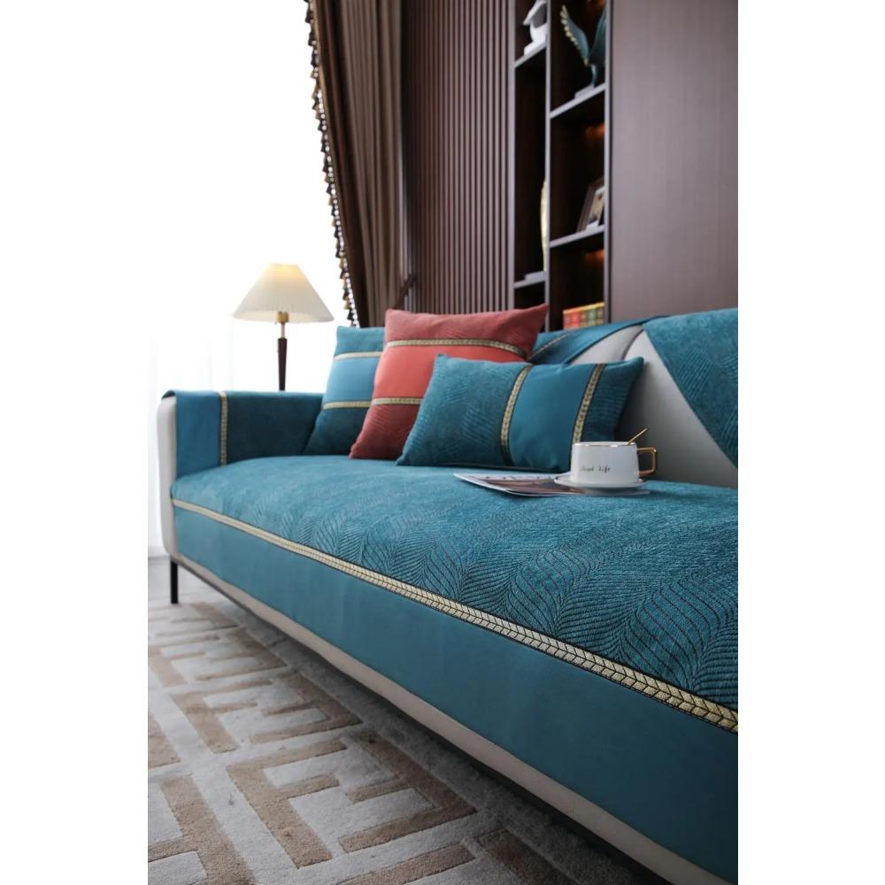 Living Room Anti-slip Couch Cushion Modern Furniture Protection Cover Four Seasons Universal Chenille Sofa Covers Sofa Towel