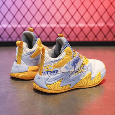 Men's Autumn Children's Sports Shoes Medium and Older Children's Basketball Shoes Boys' Training Shock-absorbing Running Shoes