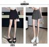 Frühling/Sommer 2026 Damen A-Linien-Rockhose mit unregelmäßigem Schlitz und Froschknopf im Neuen Chinesischen Nationalstil