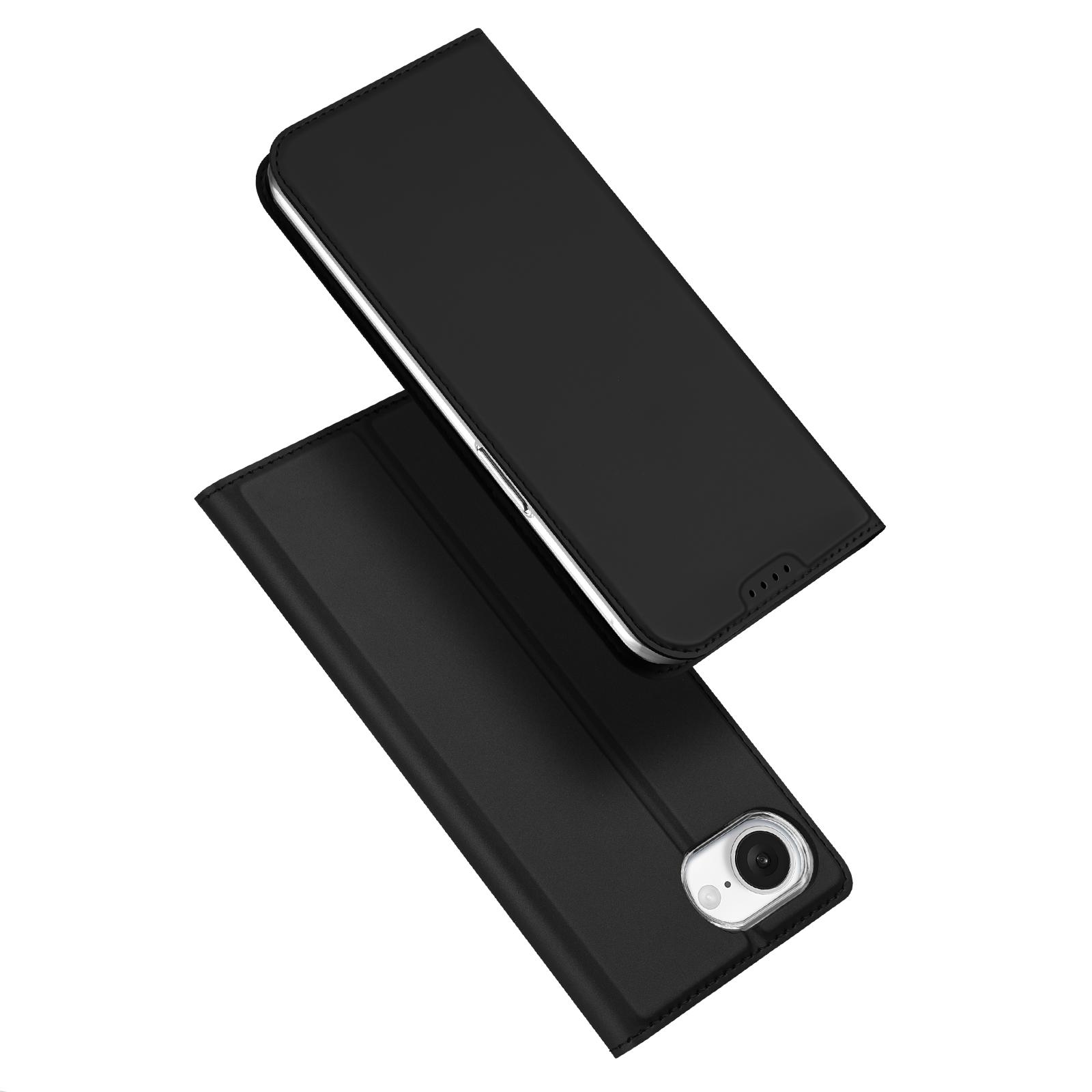 DUX DUCIS Skin Pro Series For iPhone 16e Case Leather Stand Cover Card Holder A