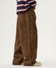 UNKNOWN PLANET Custom One-Pleat Dyed Pants Brown