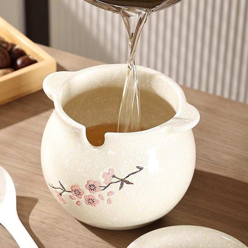 Ceramic Condiment Pot with Tray