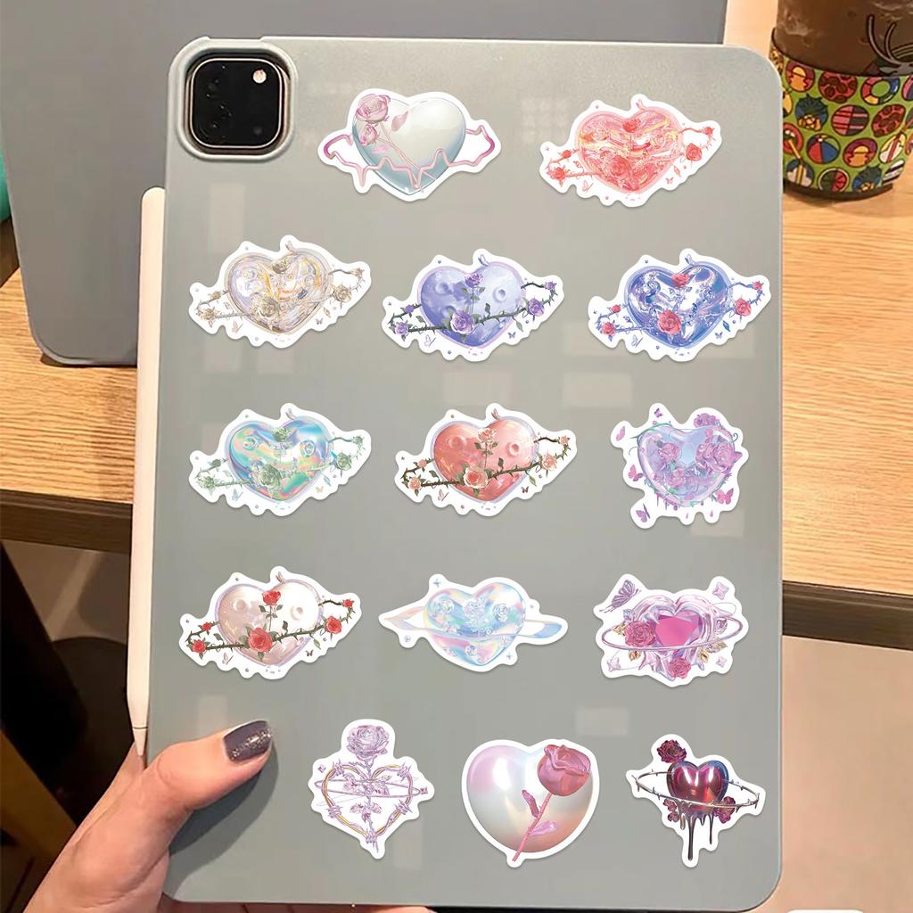 60 INS Crystal Love Graffiti Stickers Decorate Guitar Laptop Suitcase DIY Waterproof