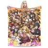 Soft Blanket Boy Girl Decorative Anime Danganronpa Throw Blanket Flannel Bedspread For Outdoor Street Trend Sofa Bed Cover