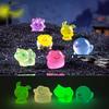 6Pcs/Set Pokemon Pikachu Anime Figures Cute Gengar Bulbasaur Luminous Toys For Children Kawaii Ornament Collection Charm Gift