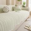 Cooling Ice Silk Sofa Cushion Non-Slip Cover Leather Sofas Solid Color